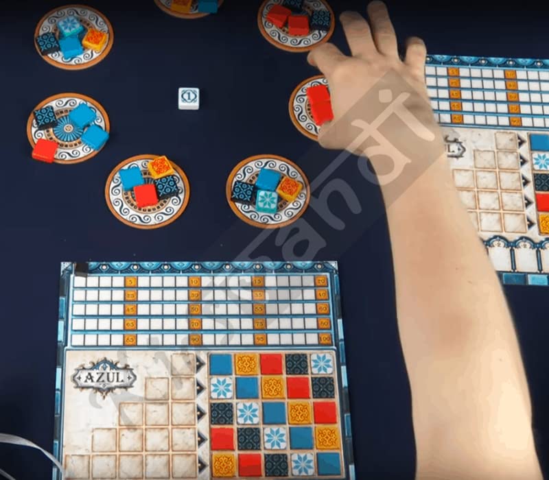 Kids Mandi Azul Strategy Tile Placement Board Game- Educational Fun