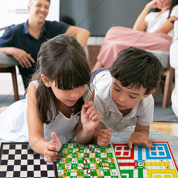 ludo and snake and ladder and chess set