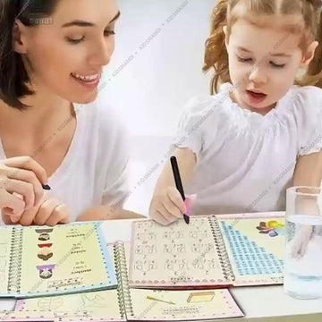 4 Pcs Magic Practice Copybook Set For Kids