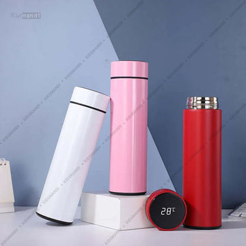 LED Smart Vacuum Stainless Steel Water Bottle