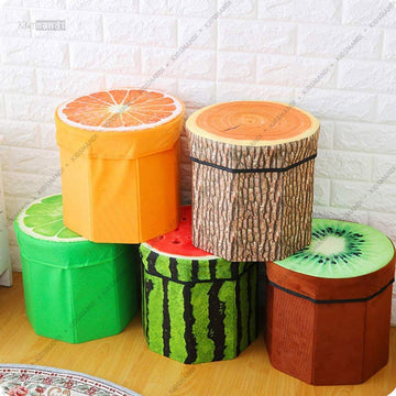 Fruit Design Storage Seat Box Cum Stool