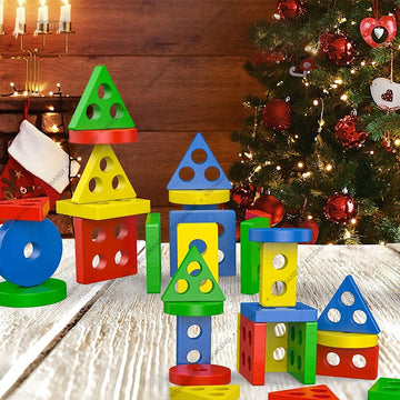 Geometric Board Sorting & Stacking Toy