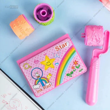 Wheel Roller Stamp with inkpad Set