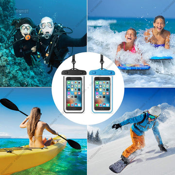 PVC Mobile Cover Pouch Case with Hanging Rope