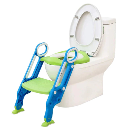 KIDS MANDI potty trainer with safe handrails for toddlers.