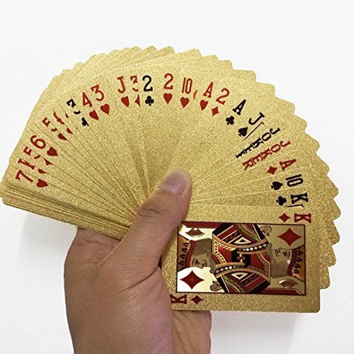 Kids Mandi 24K gold plated poker playing cards, item B077SVDFLW.