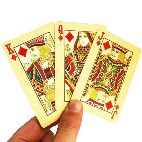 Kids Mandi 24K gold plated poker playing cards, item B077SVDFLW.