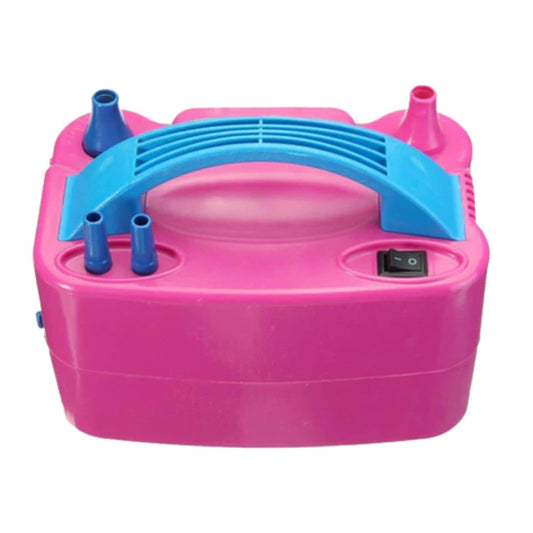 Kids Mandi portable electric air balloon pump with dual nozzle.