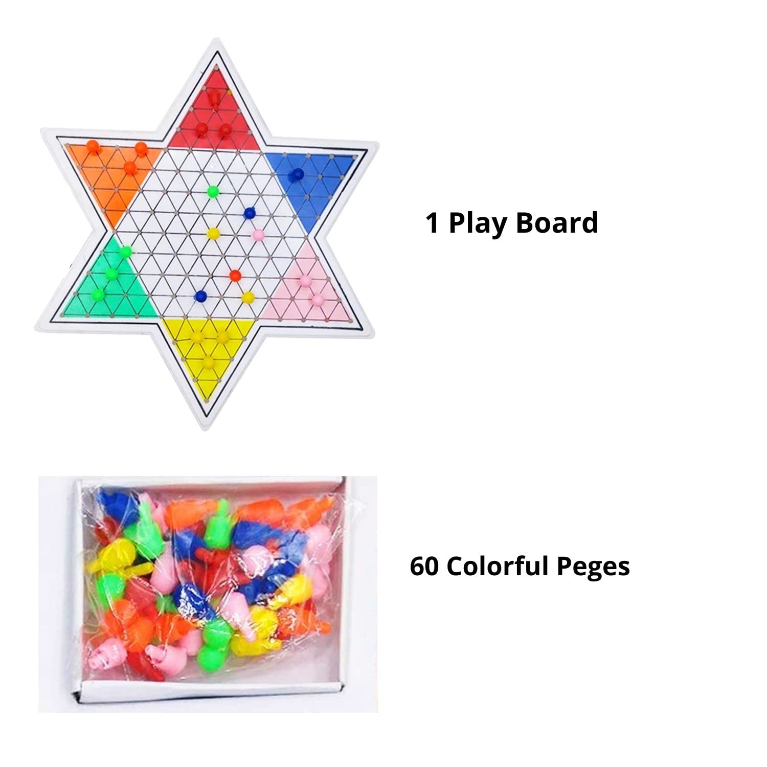 Kids Mandi Chinese Checkers Board Game for strategic brain games