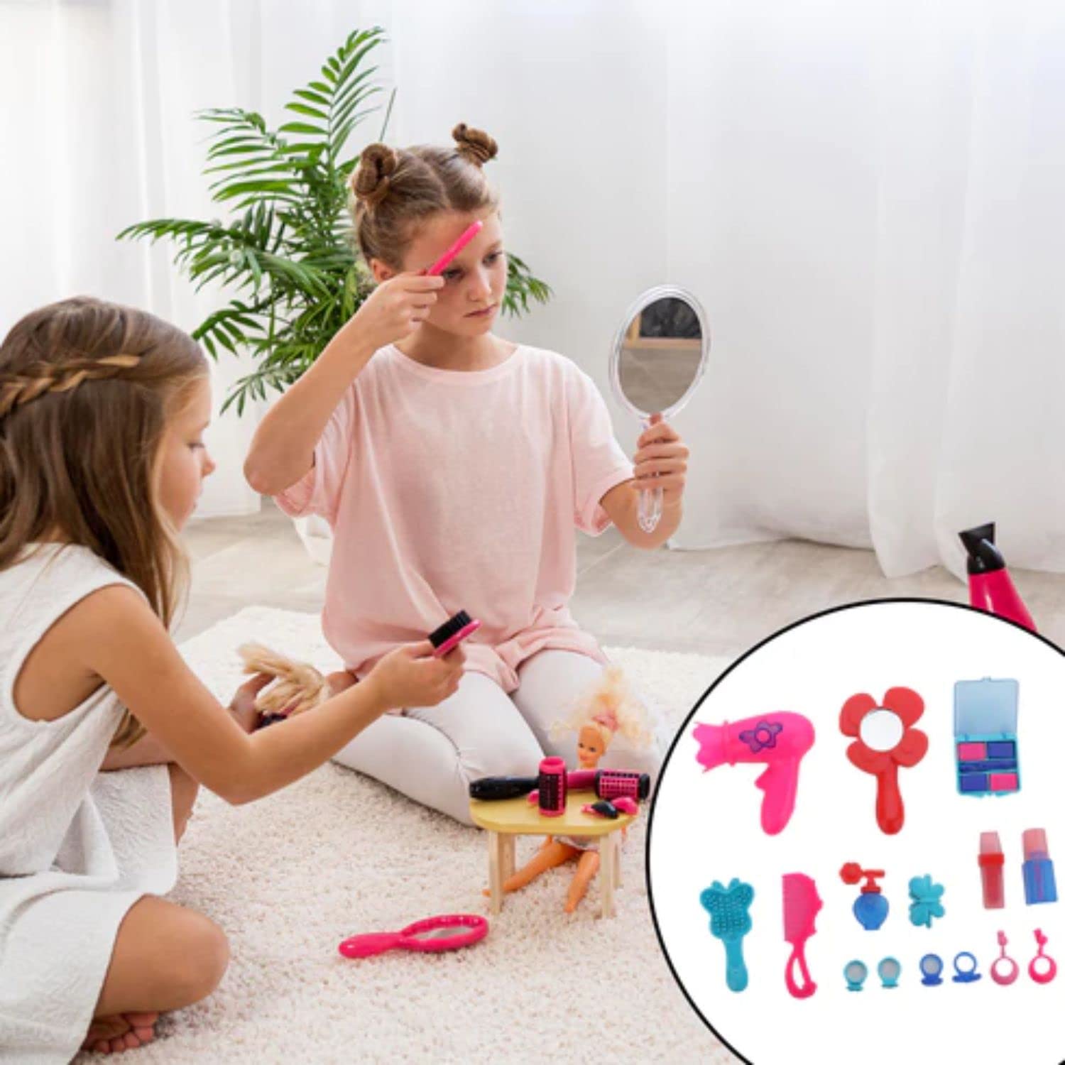 Kids Mandi Beauty Kit Toy Set Pretend Play Makeup Gift