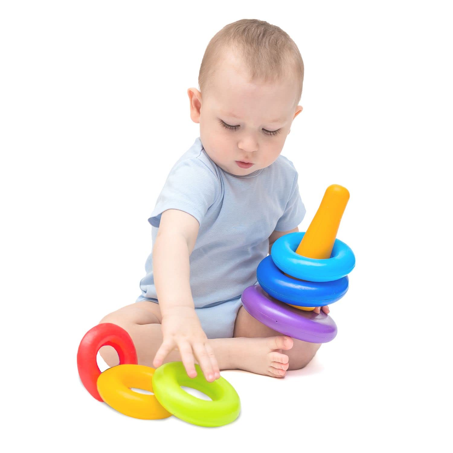 Classic Best Dog Intelligence Toys Set For Kids Stacking Rings