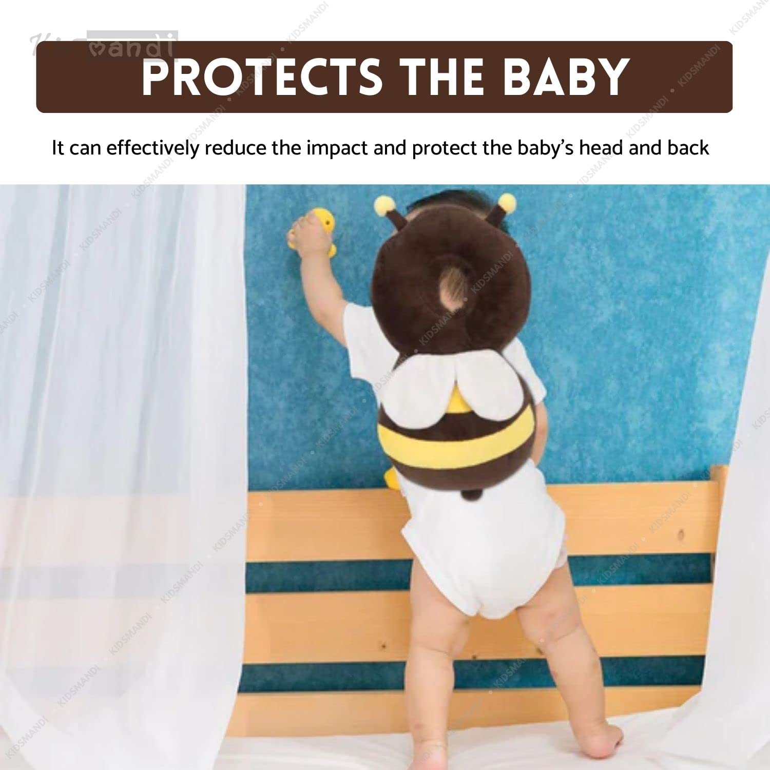 Kids Mandi baby head protector cushioned plush toy for crawling.