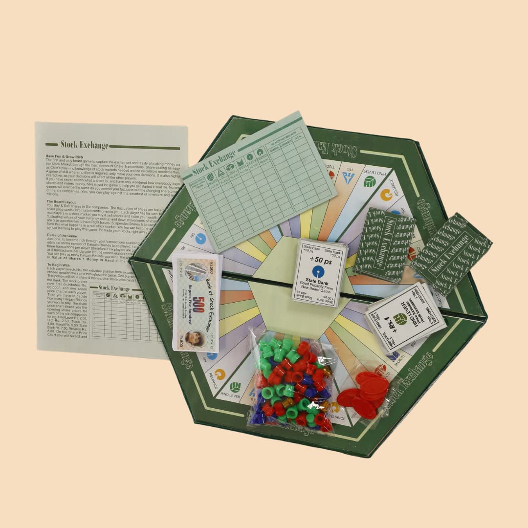 Kids Mandi stock exchange board game, educational and fun, for 2-6 players.