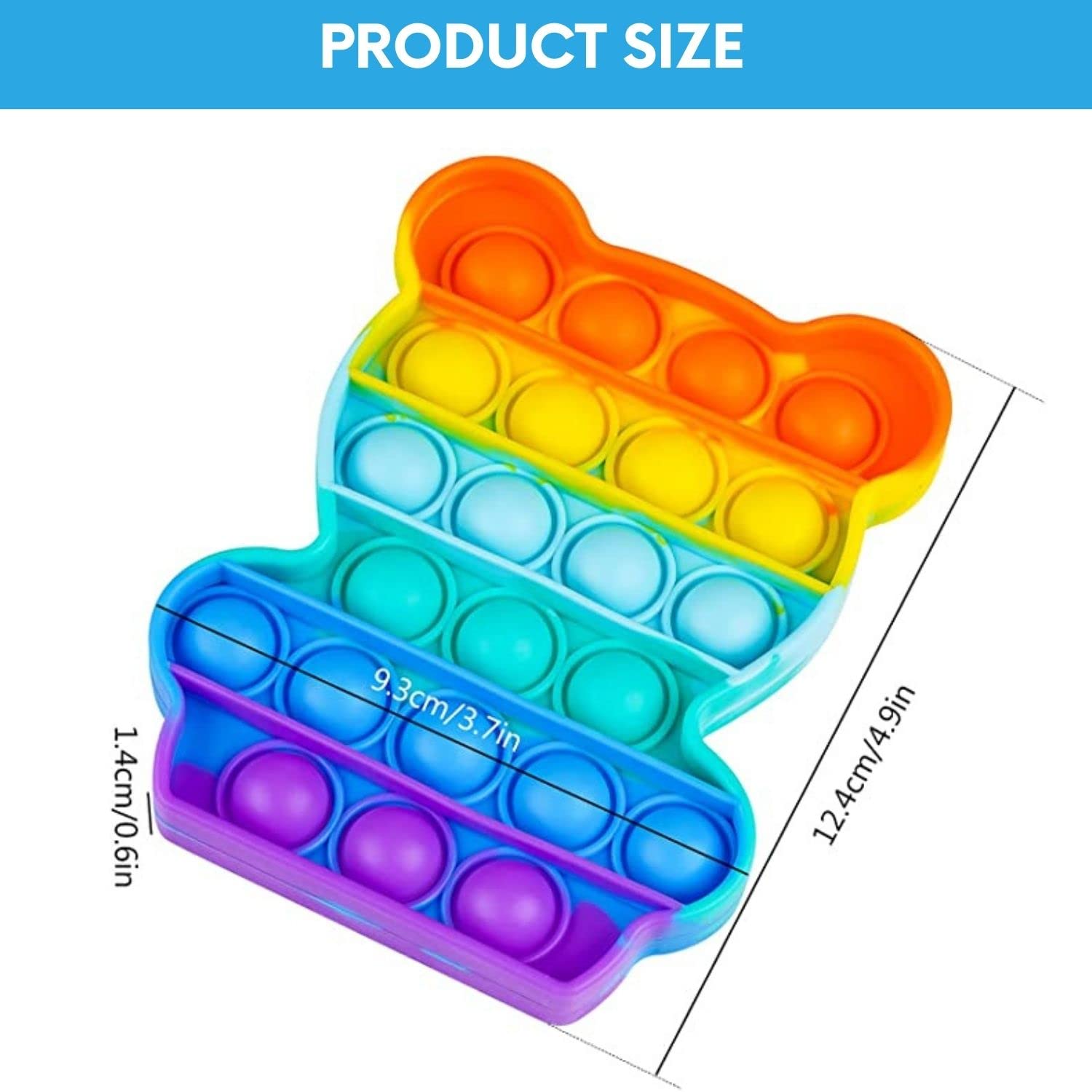 Kids Mandi Pop It Bubble Fidget Toy Sensory Tool