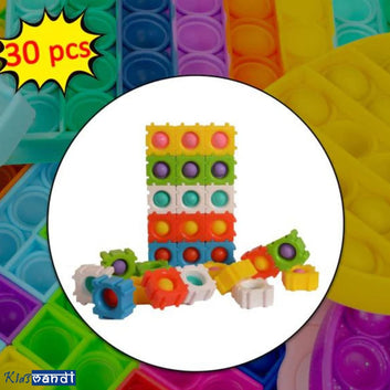 Kids Mandi Push Pop Puzzle- Booster Brain Development Tool Pack of 30