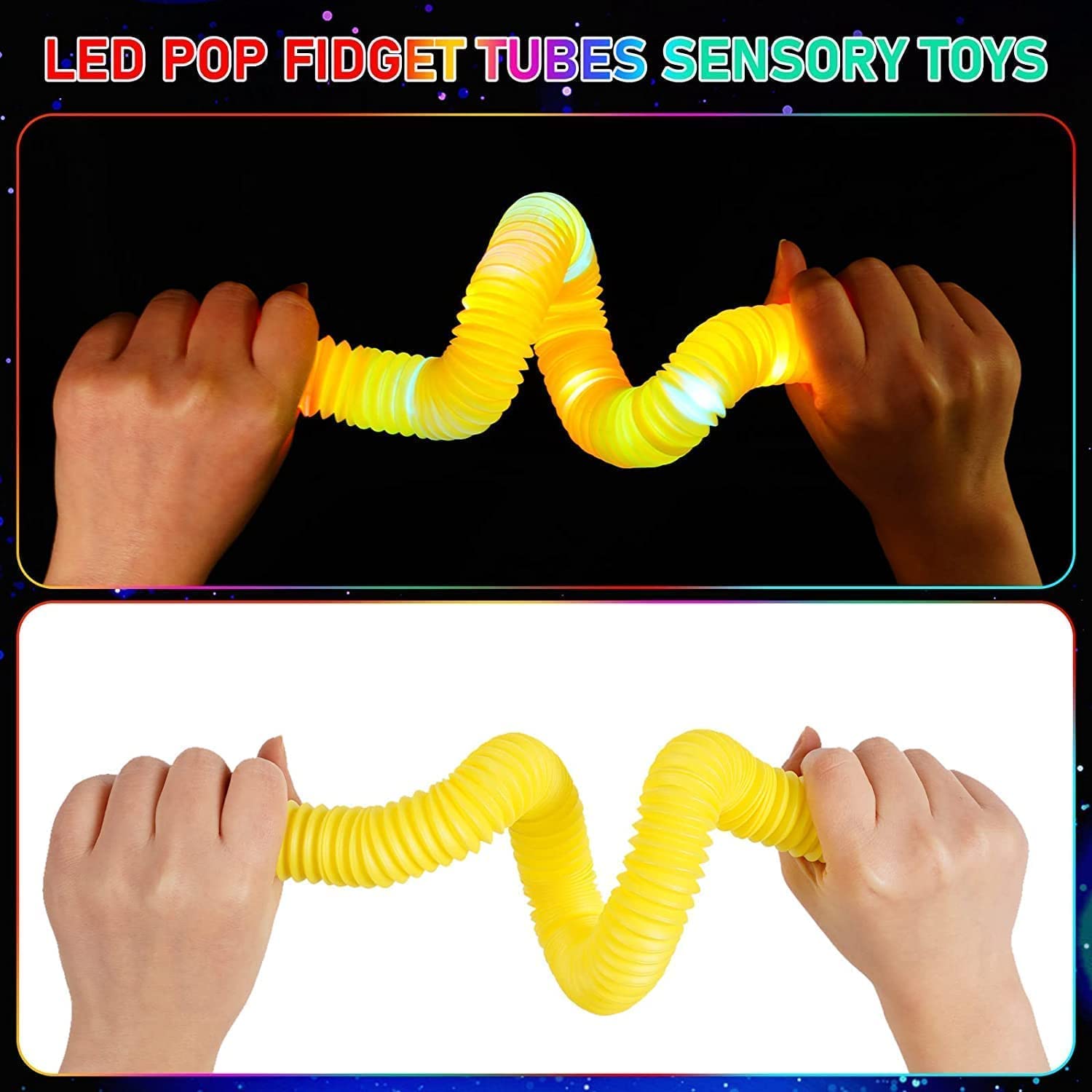Kids Mandi pop tubes sensory fidget toy - stress reducer.