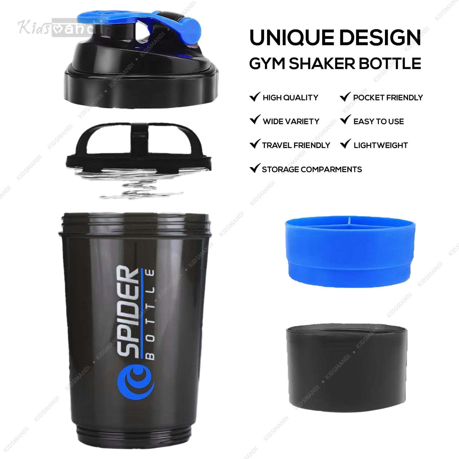 Kids Mandi SISQ gym spider shaker bottle 500ml - BPA free.