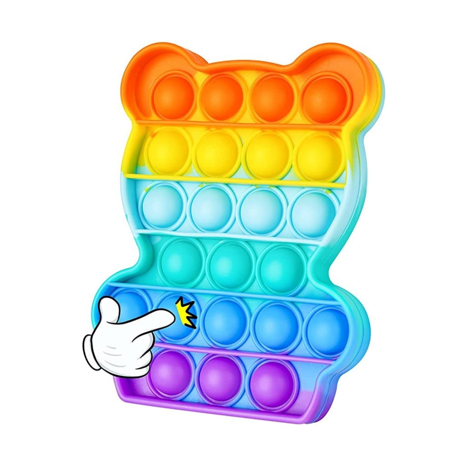 Kids Mandi Pop It Bubble Fidget Toy Sensory Tool