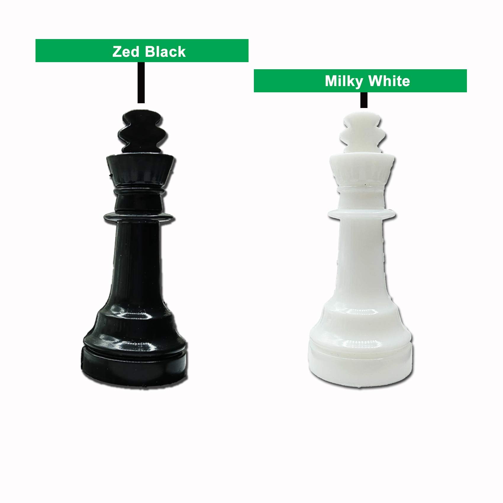 Kids Mandi Foldable Chess Set - Black and White Board Game