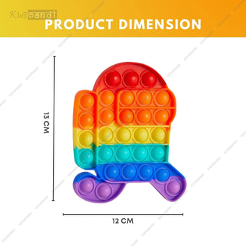 Kids Mandi Pop It Bubble Fidget Toy Sensory Tool
