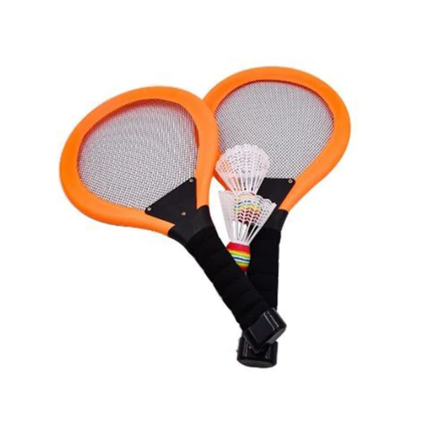 Kids Mandi LED Badminton Rackets with 2 Shuttlecock Night Glow.