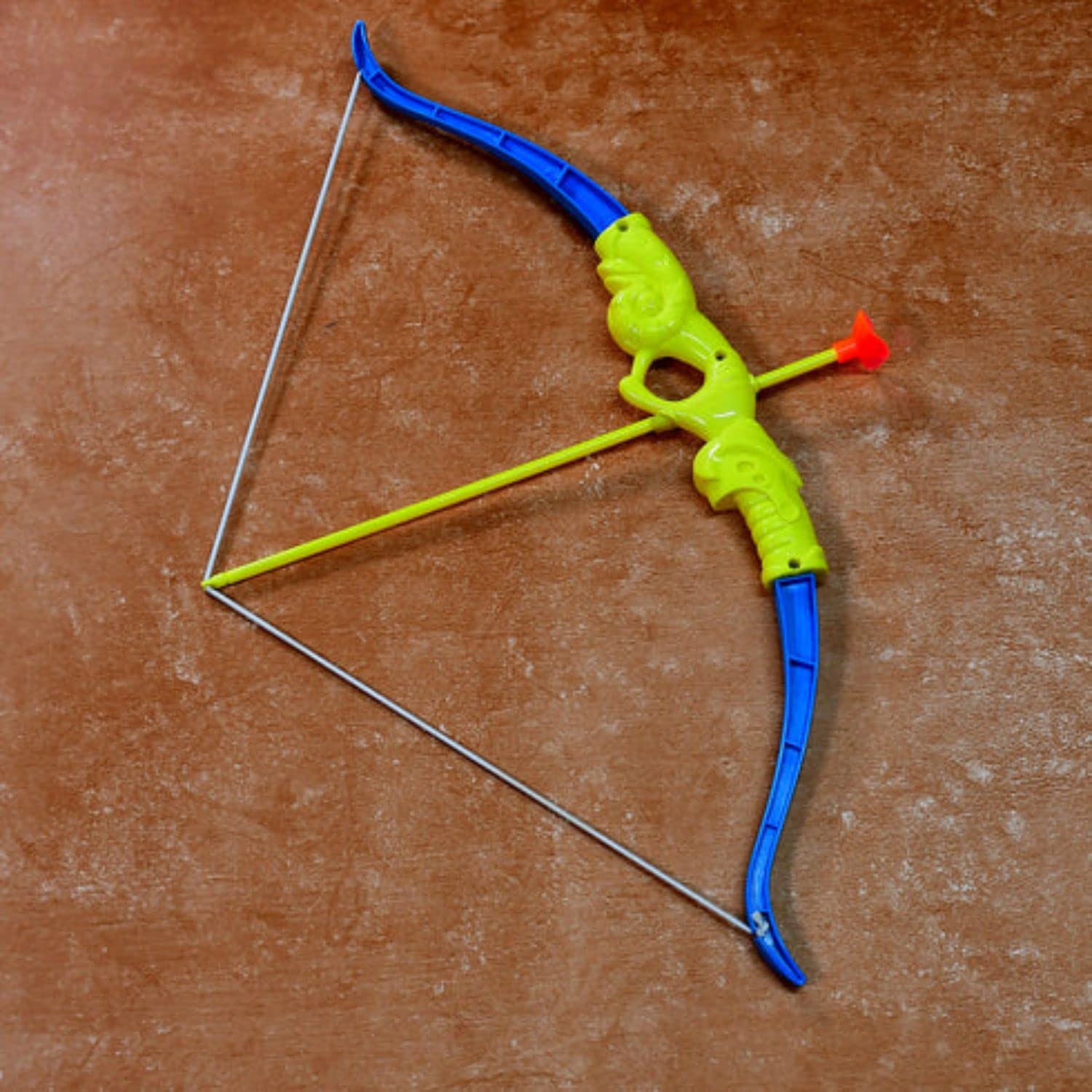 Kids Mandi plastic archery bow and arrow toy set with target board.