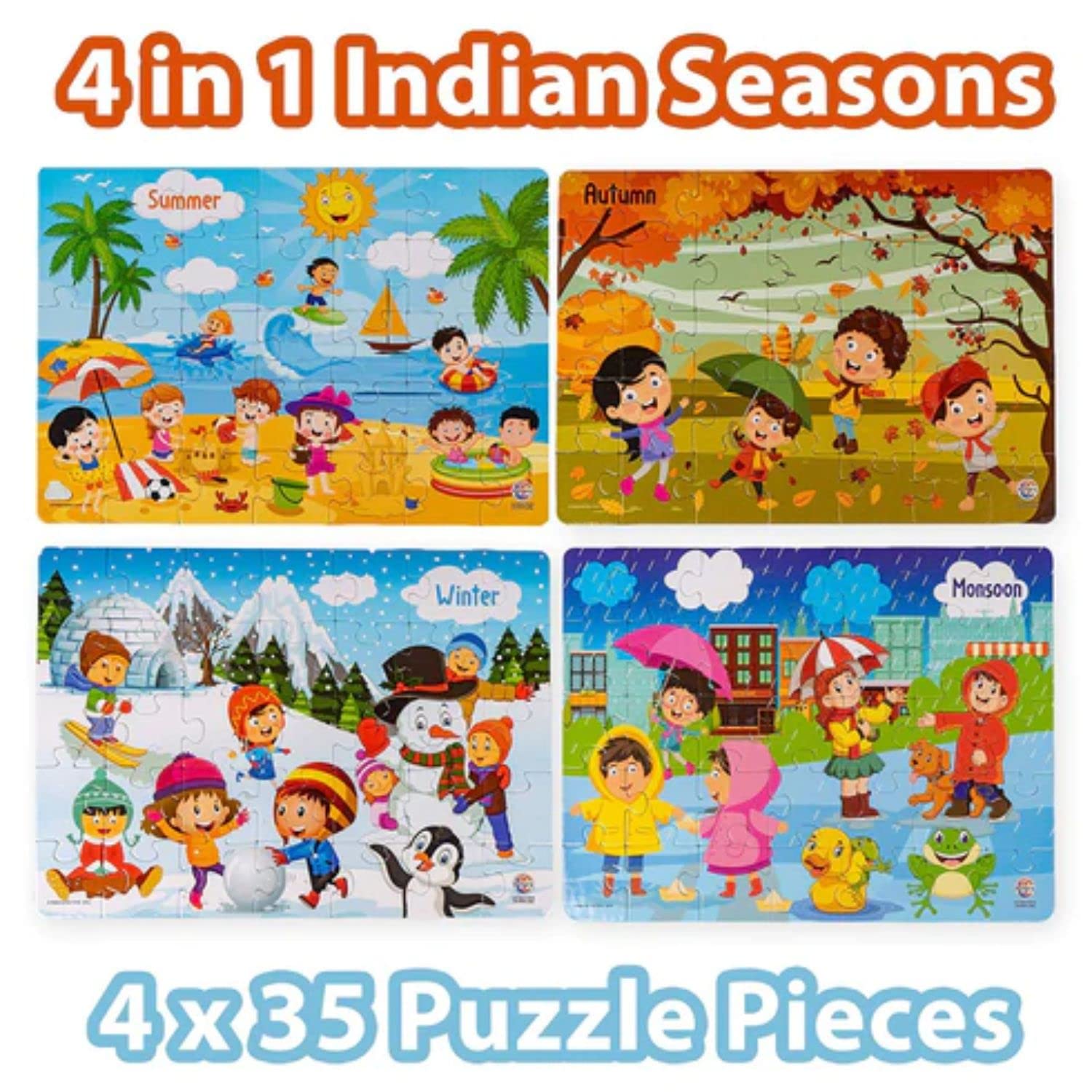 Kids Mandi Jigsaw Puzzle Game for Children with Different Sets