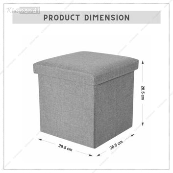 Kids Mandi cube shape stool with storage and cushion, versatile design.