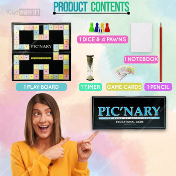 Kids Mandi Picnary Educational Board Game for Ages 5 and above
