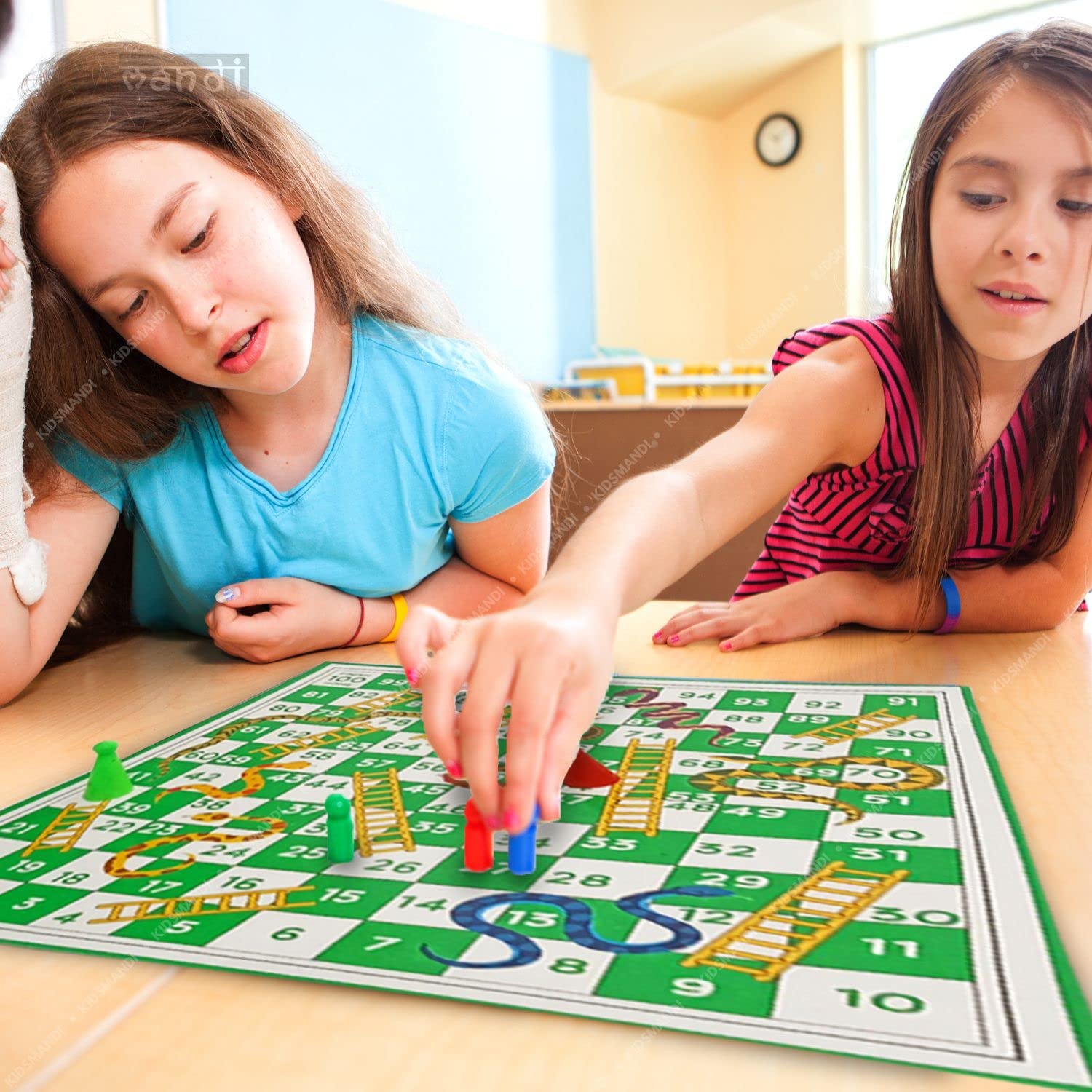 Kids Mandi seven-in-one family board game set.