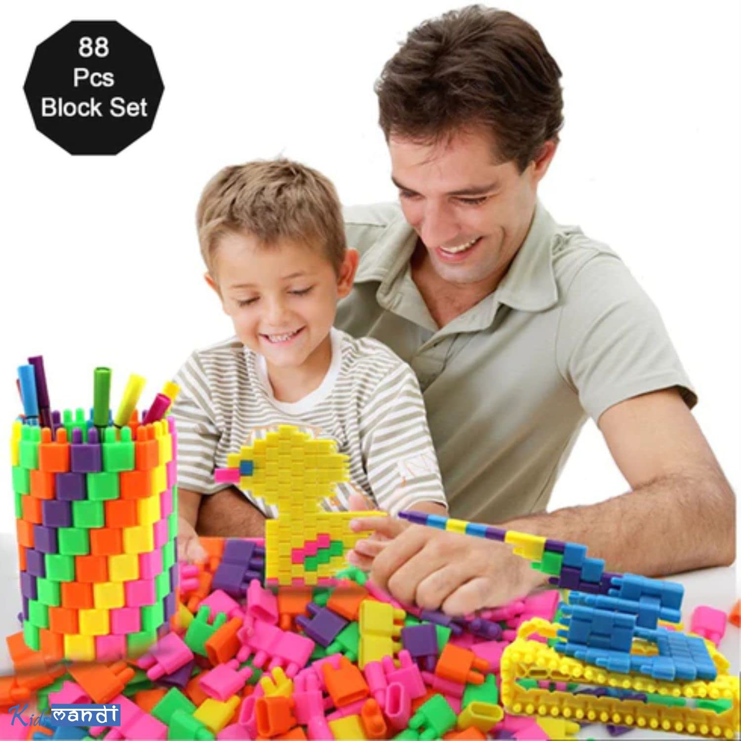 Kids Mandi - 88 pcs building blocks educational toy.