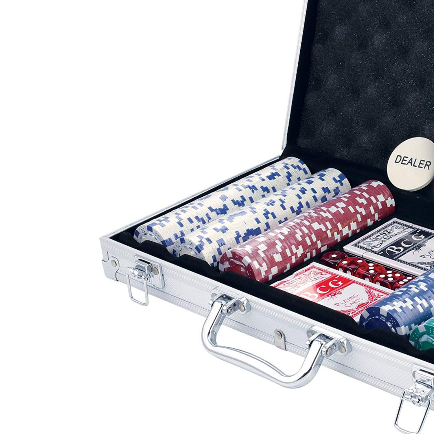 KIDS MANDI complete poker game set with chips, cards, and case