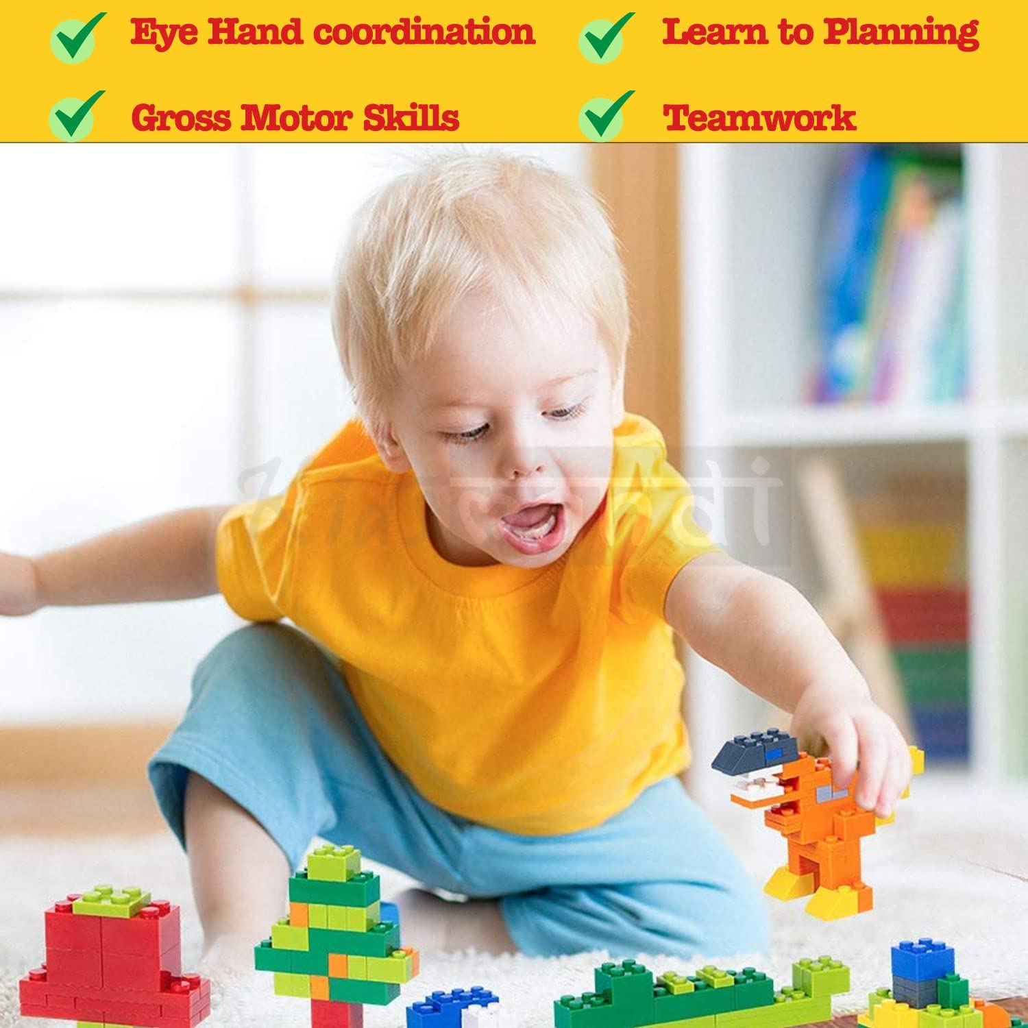 Kids Mandi blocks game constructive play educational toy set for kids.