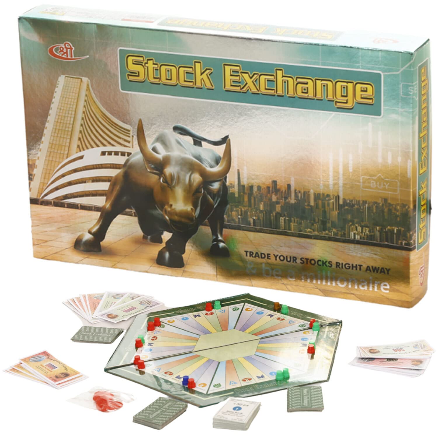 Kids Mandi stock exchange board game, educational and fun, for 2-6 players.