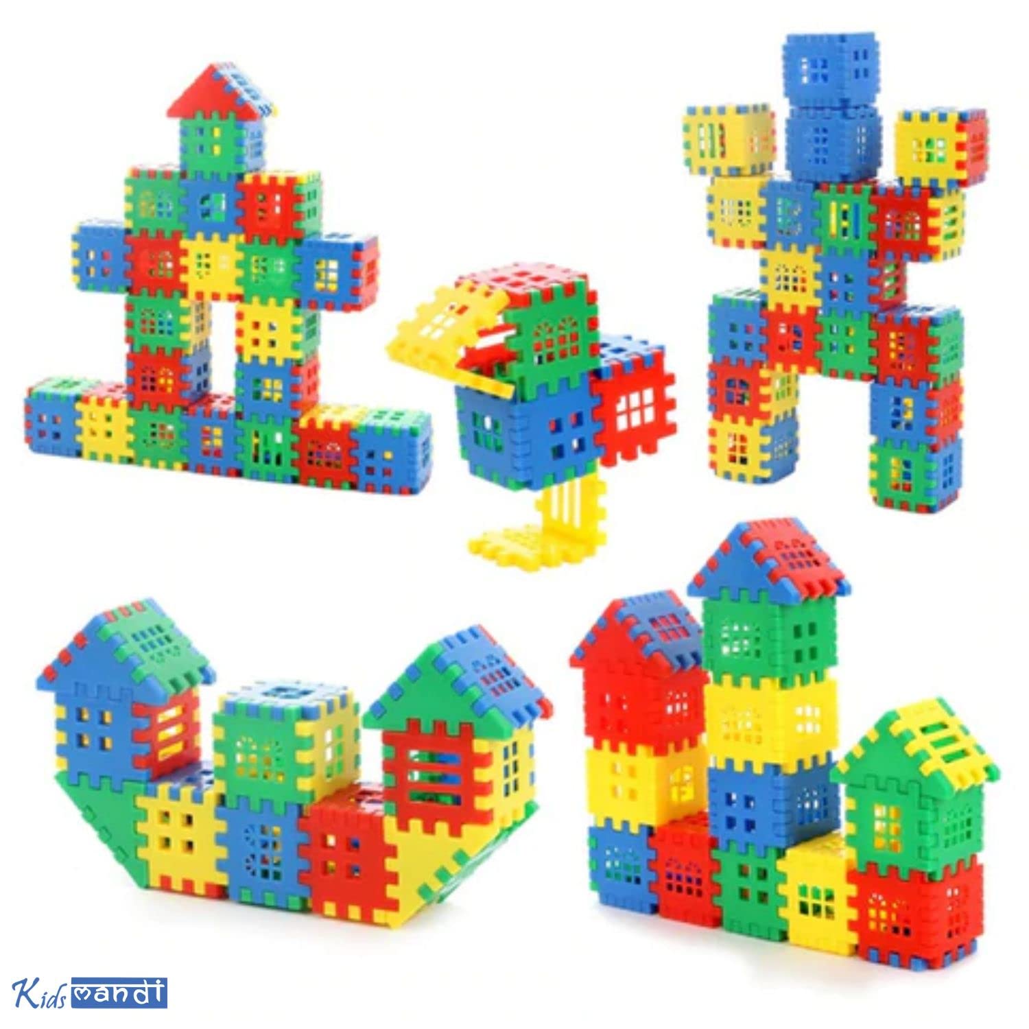 Kids Mandi Blocks Game Constructive Play - Educational Toy Set
