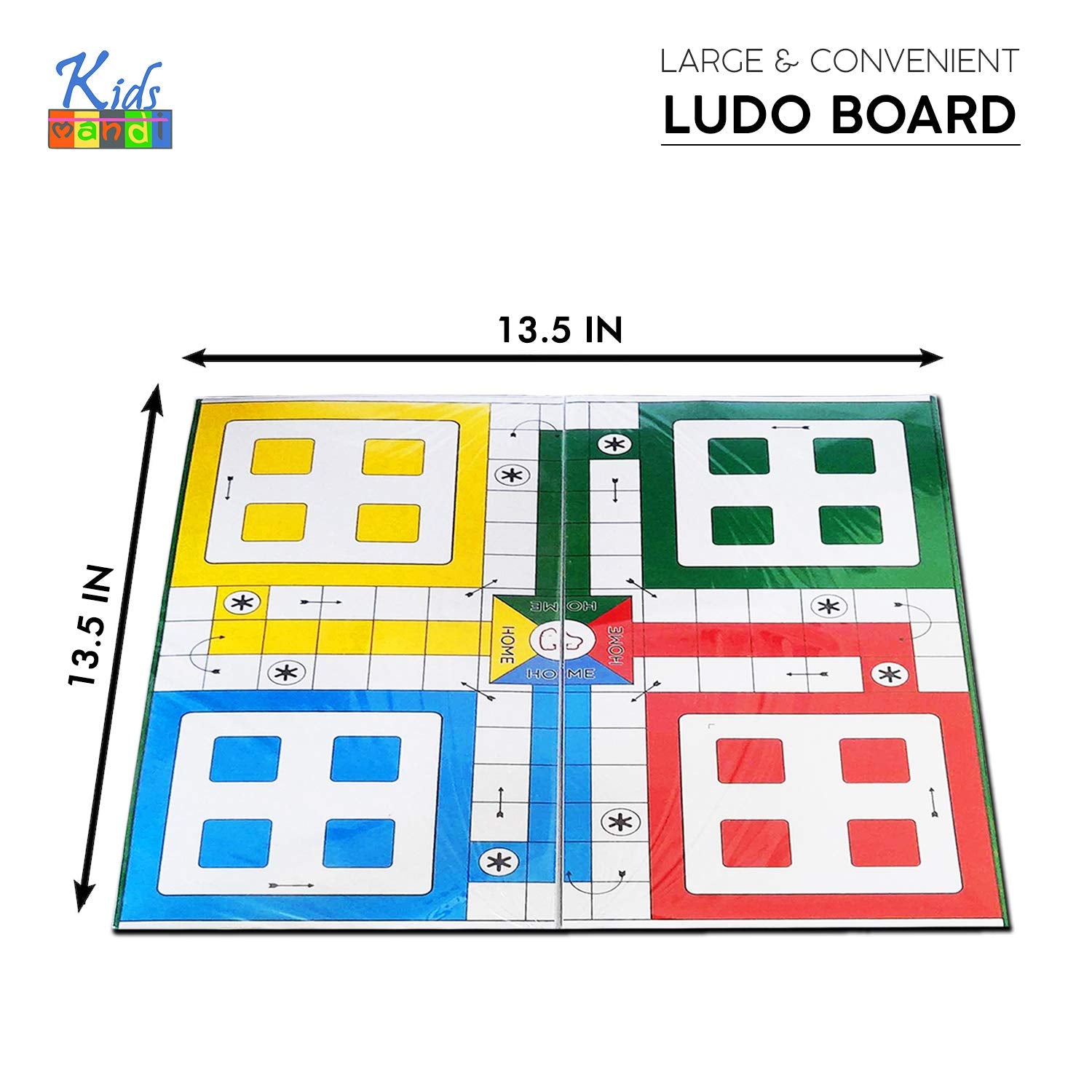Kids Mandi Ludo Snakes Ladders Board Game Family Entertainer 4+ Years