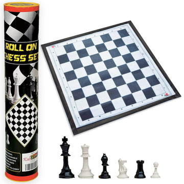Kids Mandi travel chess set in multicolor - lightweight and portable