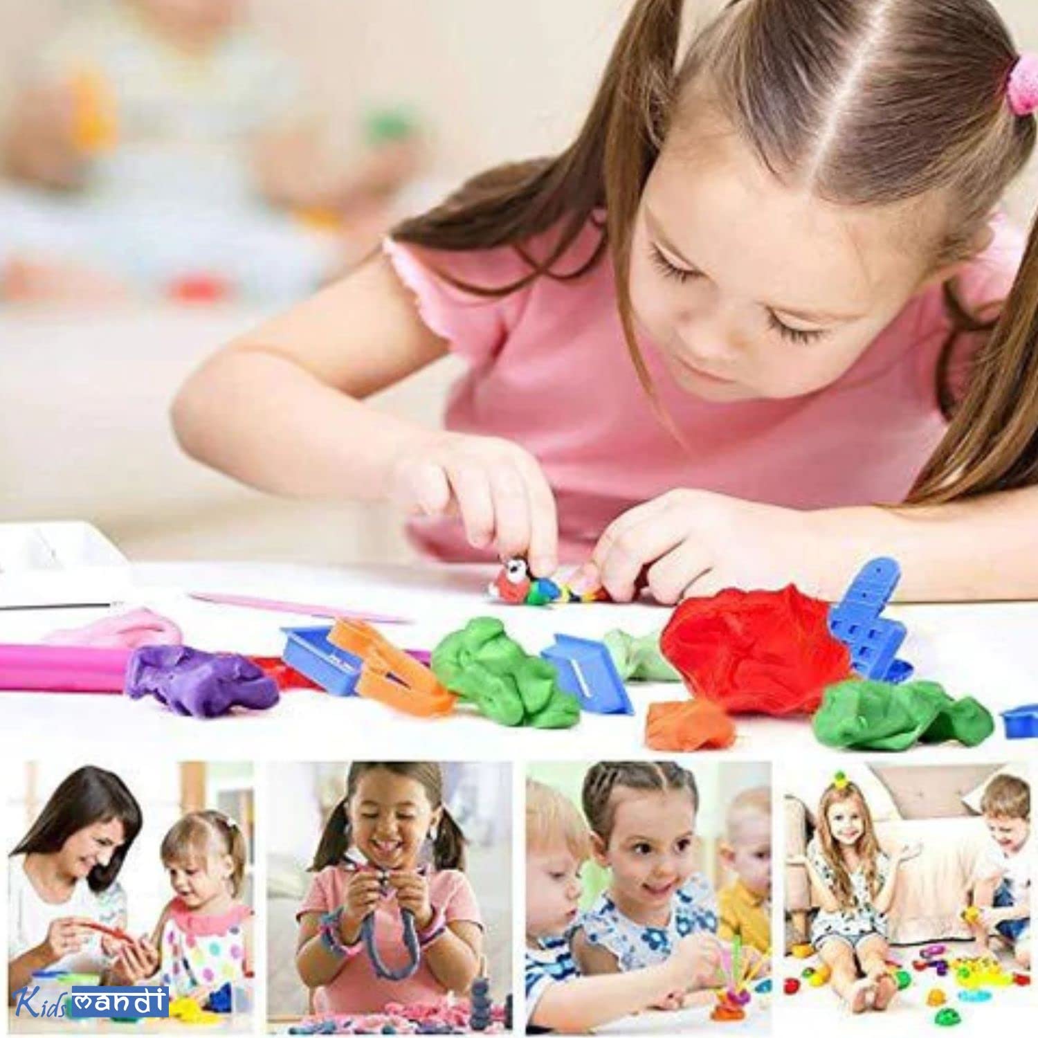 Kids Mandi dough compound case of colors non-toxic assorted ages 2 and up multicolor.