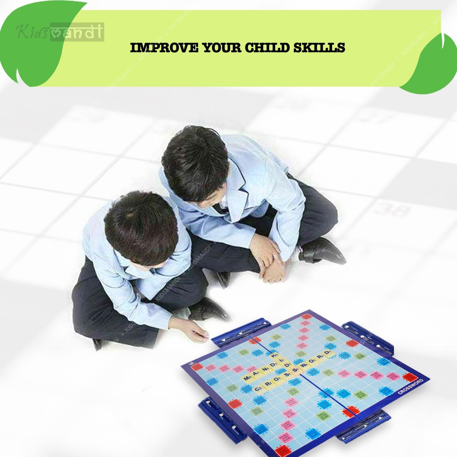 Kids Mandi Crossword Board Game for fun learning and entertainment.