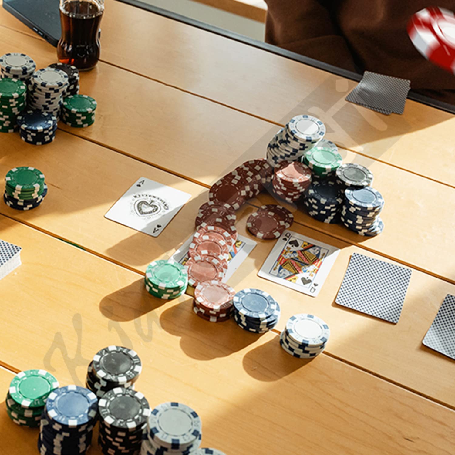 Kids Mandi Ceramic Poker Chips - Casino Texas Holdem Blackjack