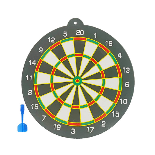 kids-mandi portable magnetic score dart board set with soft darts
