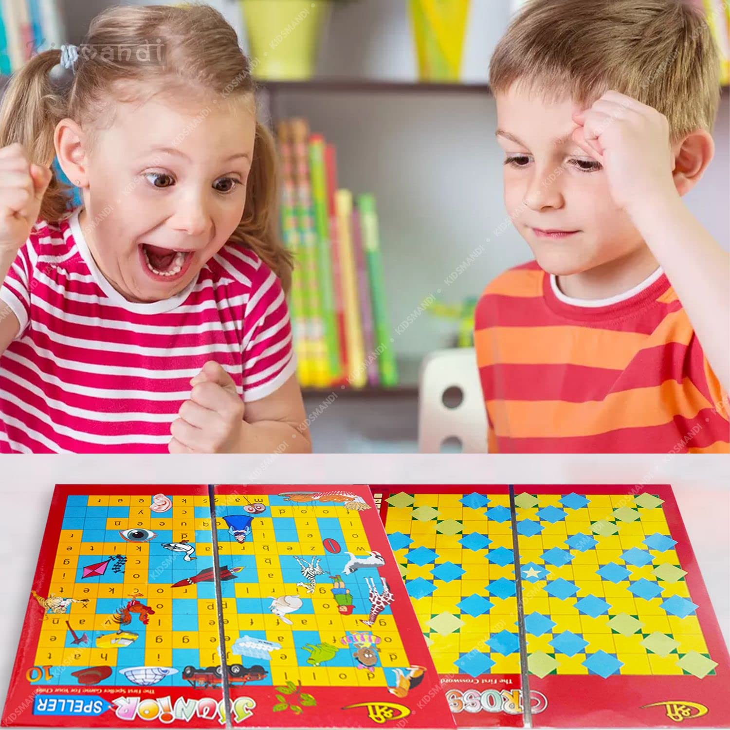 Kids Mandi Junior Speller Crossword Board Game Mind Developing Vocabulary