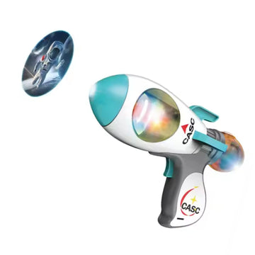 Kids Mandi® Space Blaster Toy Gun | Music, Light & Projector Effects with Mist Spray | Interactive Laser Blaster Toy