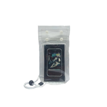 Mundal Waterproof PVC Transparent Mobile Cover Pouch Case with Hanging Rope for Protection in Rain Underwater Dust & Snow Suitable for All Mobile Phone (Transparent)
