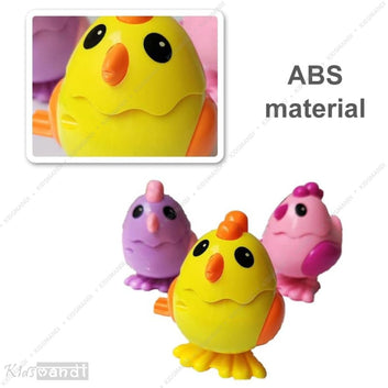 Kids Mandi Wind Up Jumping Chicken Toy | Cartoon Style Clockwork Chick Toy for Kids | Fun Educational Wind-Up Toy for Boys & Girls – Random Color