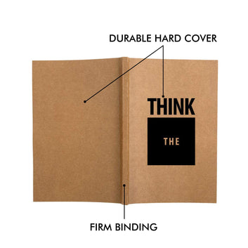 Kids Mandi Pocket Size Notebook Journal | Perfect for Corporate Gifts, Office Notes, Planner -120 Pages, 90gsm (Brown, Think Outside The Box)