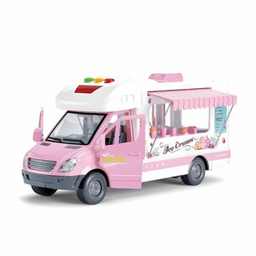 Kids Mandi® Ice Cream Construction Play Set | Imaginative Building Blocks with Pretend Ice Cream Accessories | Educational Creative Toy | Multicolour Gift for Boys & Girls