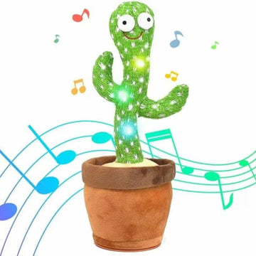 Kids Mandi Cactus Toy - Dancing and Talking Toy | Repeats What You say | (1 Year Warranty) | Rechargable, Baby, Kids, Year 1 2 3 4 5, Sing, Education, Fun, Gift, Children, Battery, Birthday