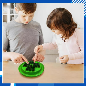 Stazie | Brainvita Board Game with 32 Marbles | Marble Solitaire | Classic Mind-Challenging Puzzle Game | Single Player Strategy Game | Suitable for Kids & Adults Ages 5 Years & Up