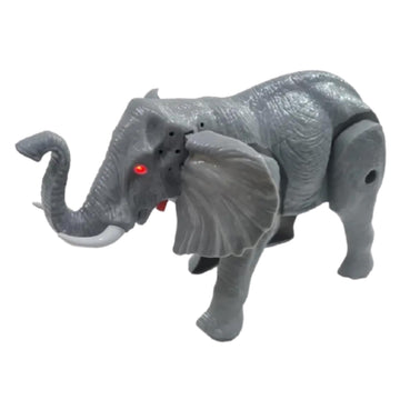 Kids Mandi Battery Operated Elephant Fast Walking Cute Elephant Light Music Clever Elephant